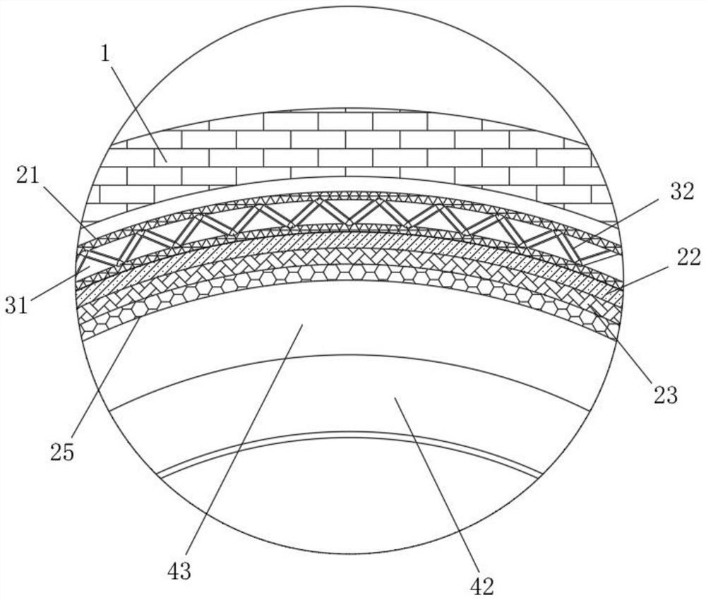 Ultrahigh-temperature polymer polyethylene lining pipe