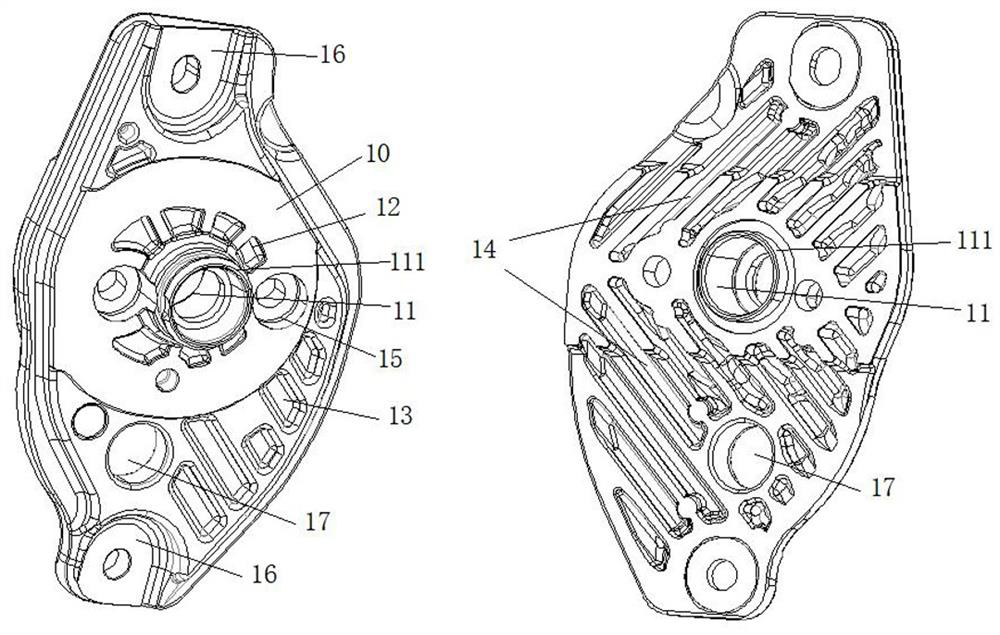 Brake casting and die-casting die and die-casting process thereof