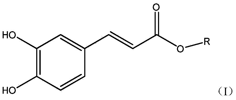 Caffeic acid and application of alkyl ester of caffeic acid in control of bacterial wilt