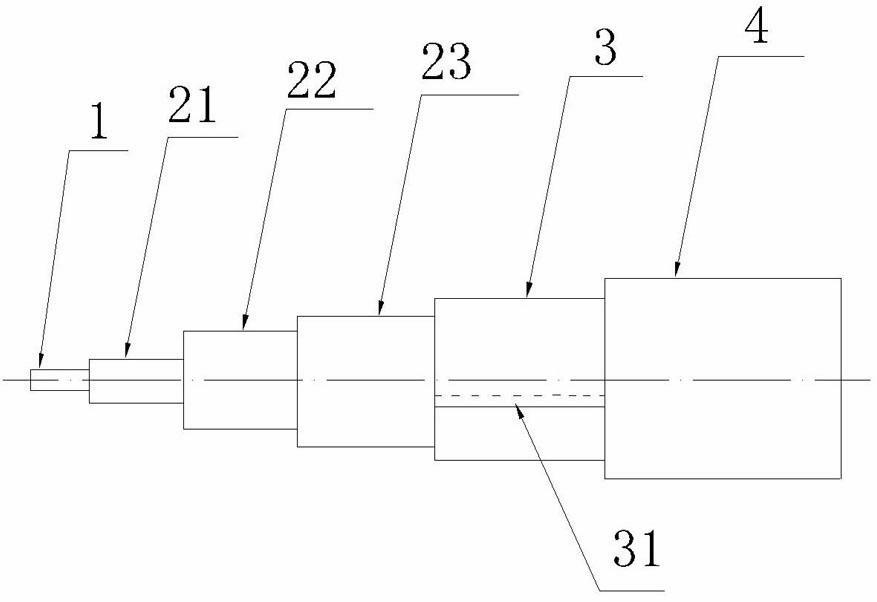 Coaxial cable and production process thereof