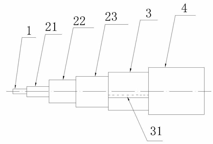 Coaxial cable and production process thereof