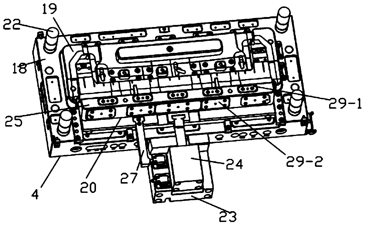 Injection mold for automobile air guide plate