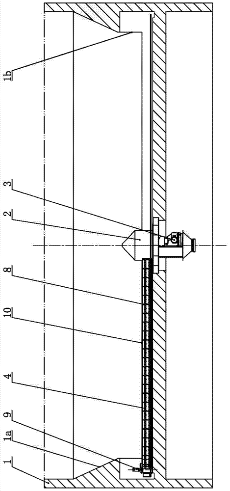 Delivery and clearance device of circular bin