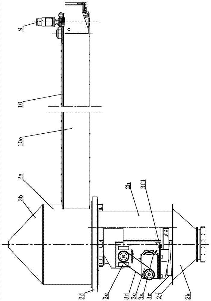 Delivery and clearance device of circular bin