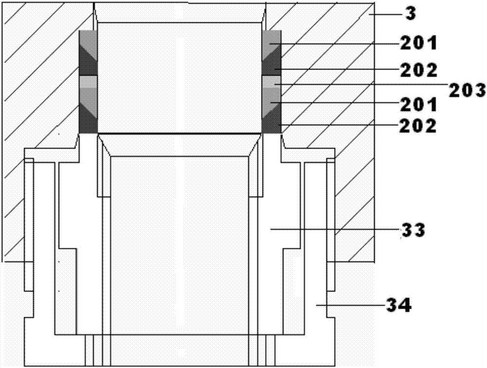 Portable high-temperature and high-pressure mechanical test device