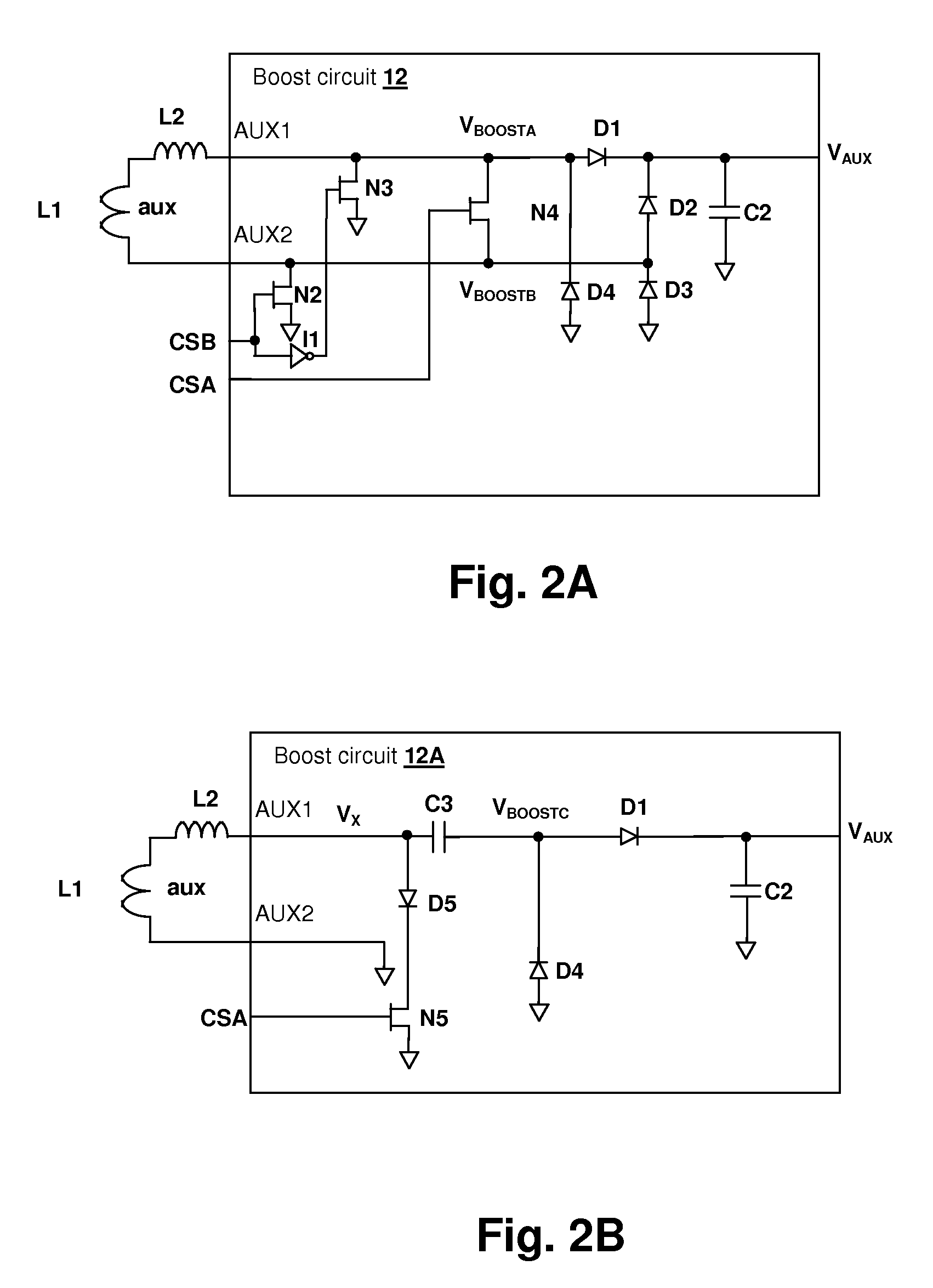 Switching regulator with boosted auxiliary winding supply