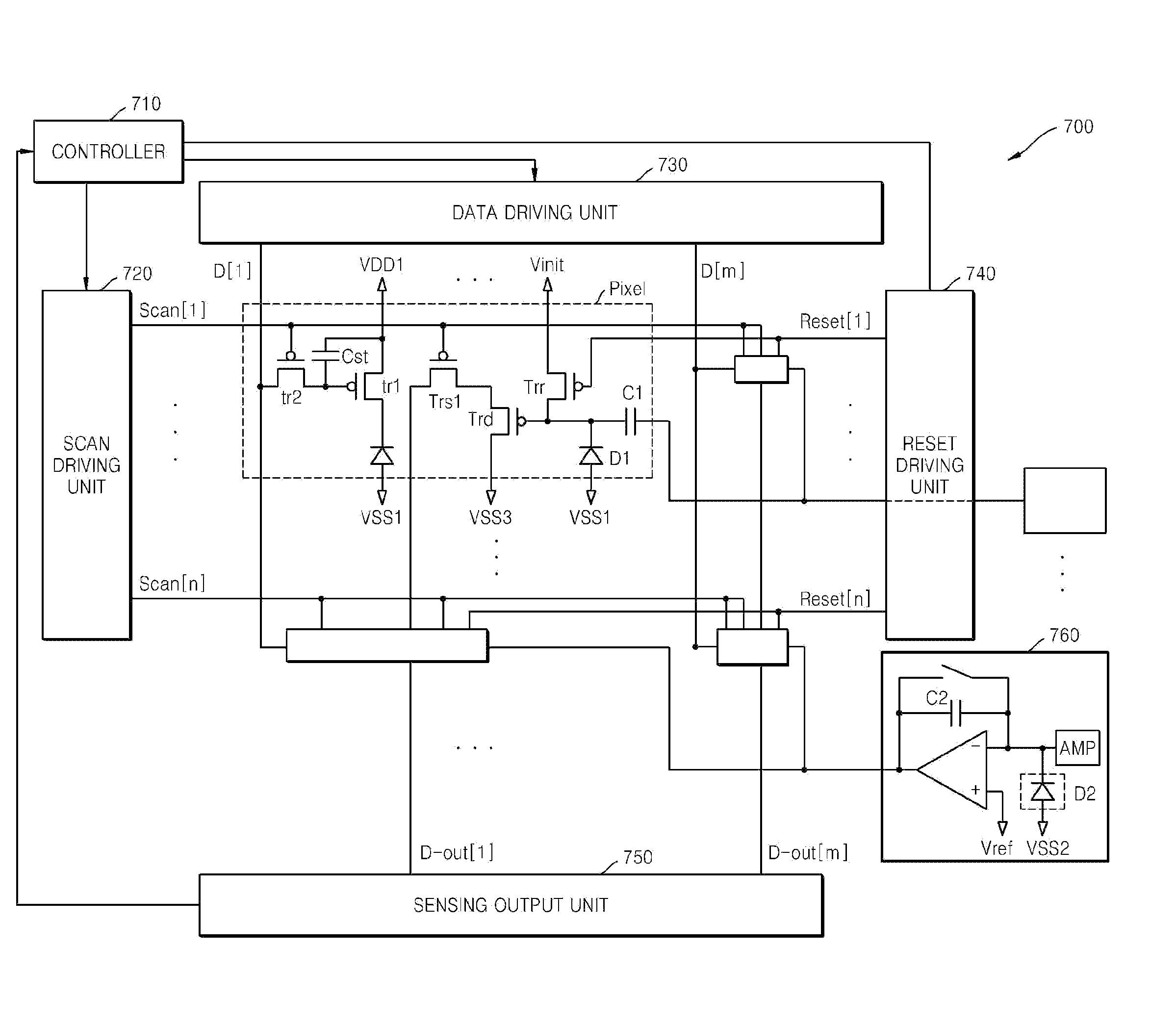 Light sensing circuit, touch panel including the same, and method of driving the light sensing circuit