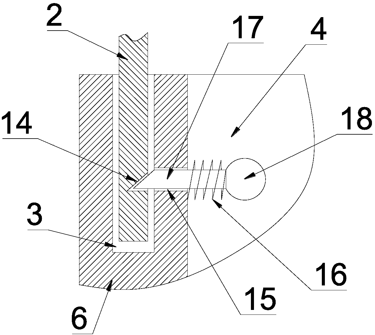 Heat-radiating power cabinet mounted in clamped mode