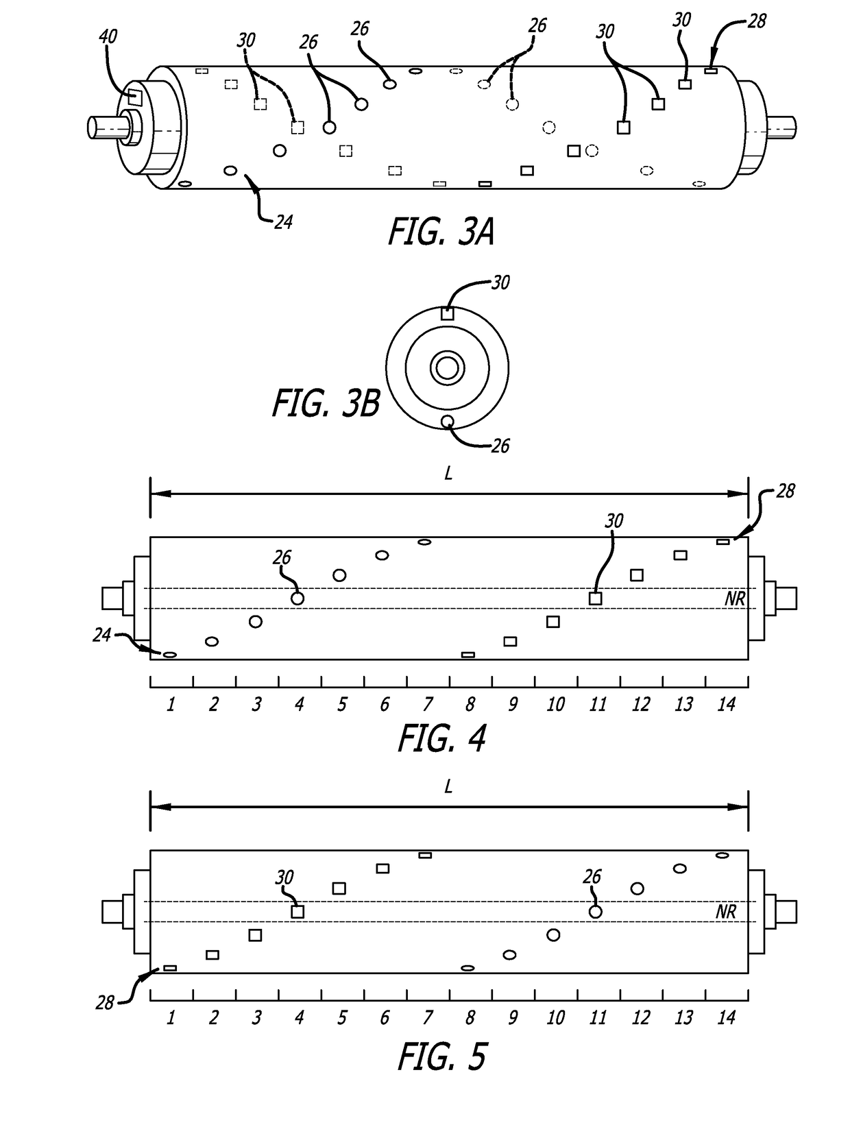 Method and apparatus for measuring and removing rotational variability from a nip pressure profile of a covered roll of a nip press