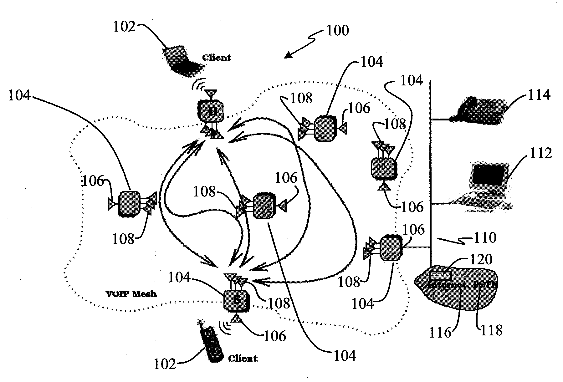 On Packet Aggregation and Header Compression Mechanisms for Improving VoIP Quality in Mesh Networks