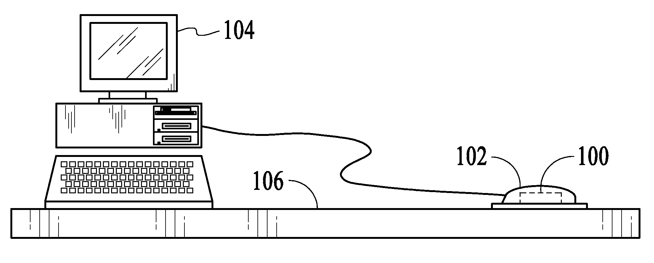 System and method for performing optical navigation using horizontally oriented imaging lens