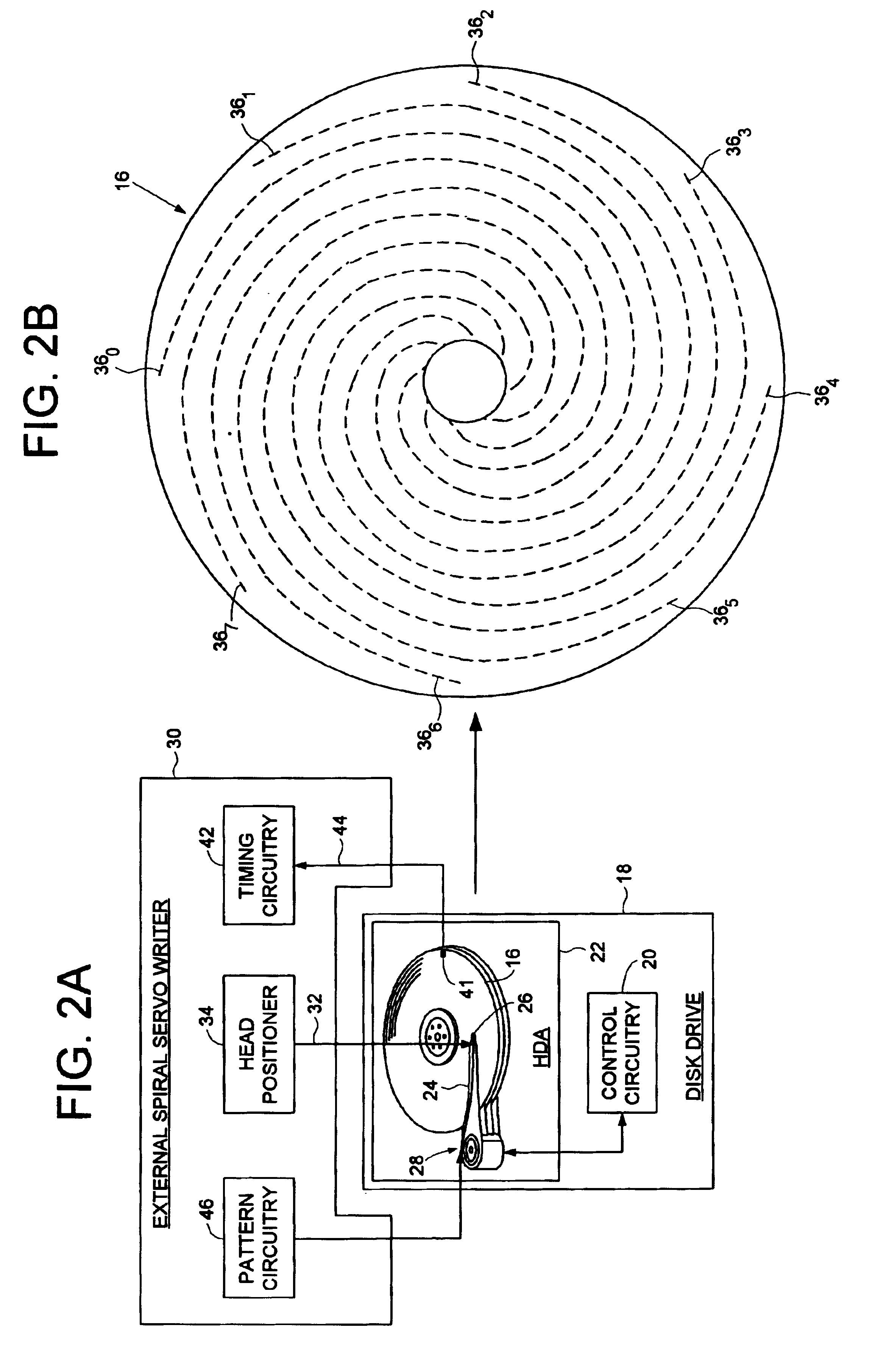 Using an external spiral servo writer to write spiral reference patterns to a disk to facilitate writing product servo bursts to the disk