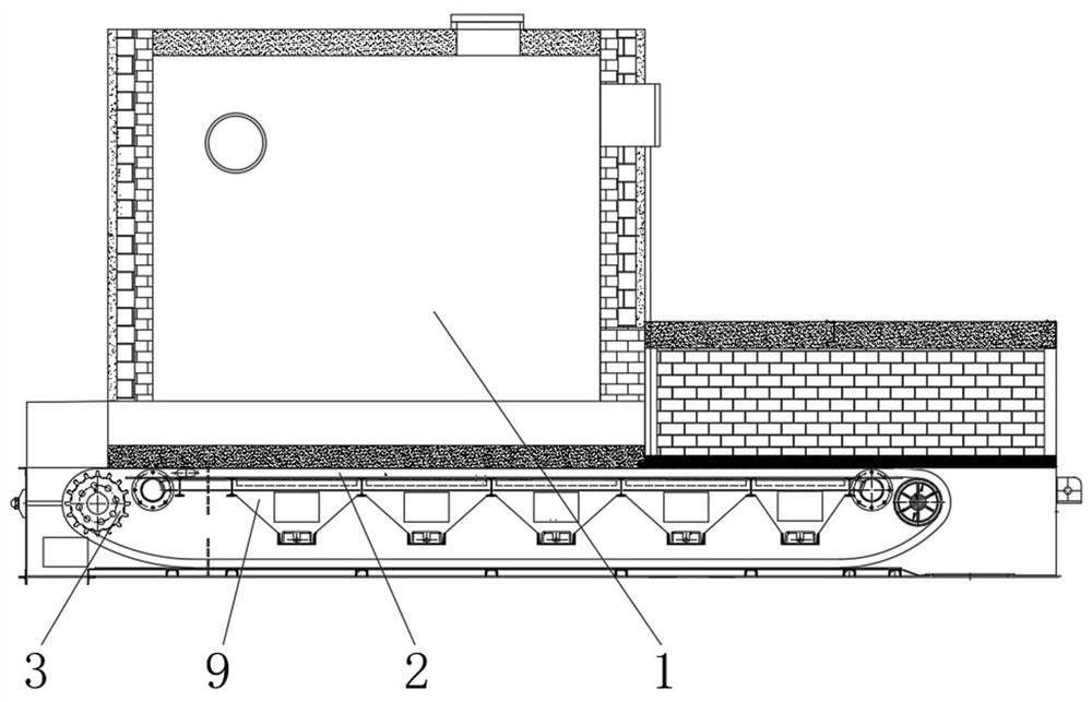 Chain gasification furnace