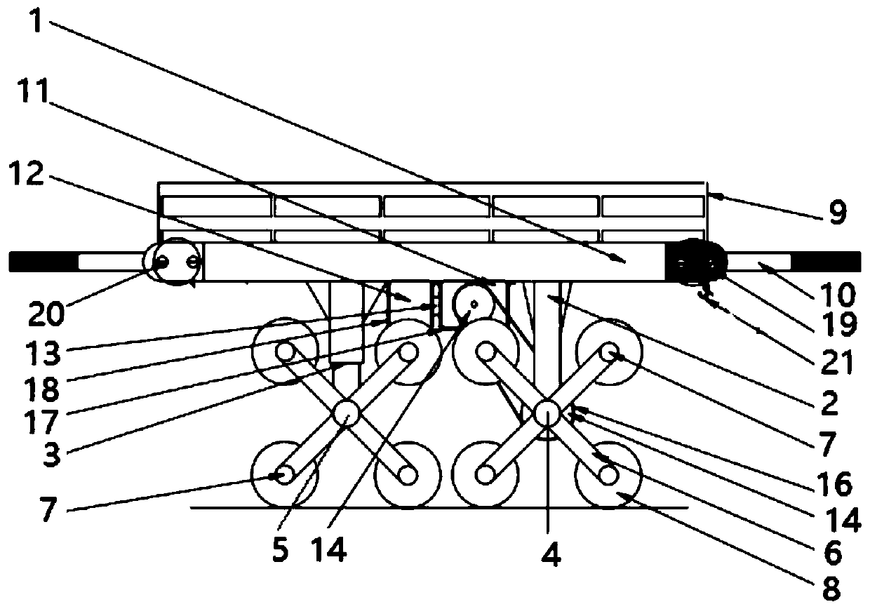 Low-rise building stair climbing carrying vehicle device