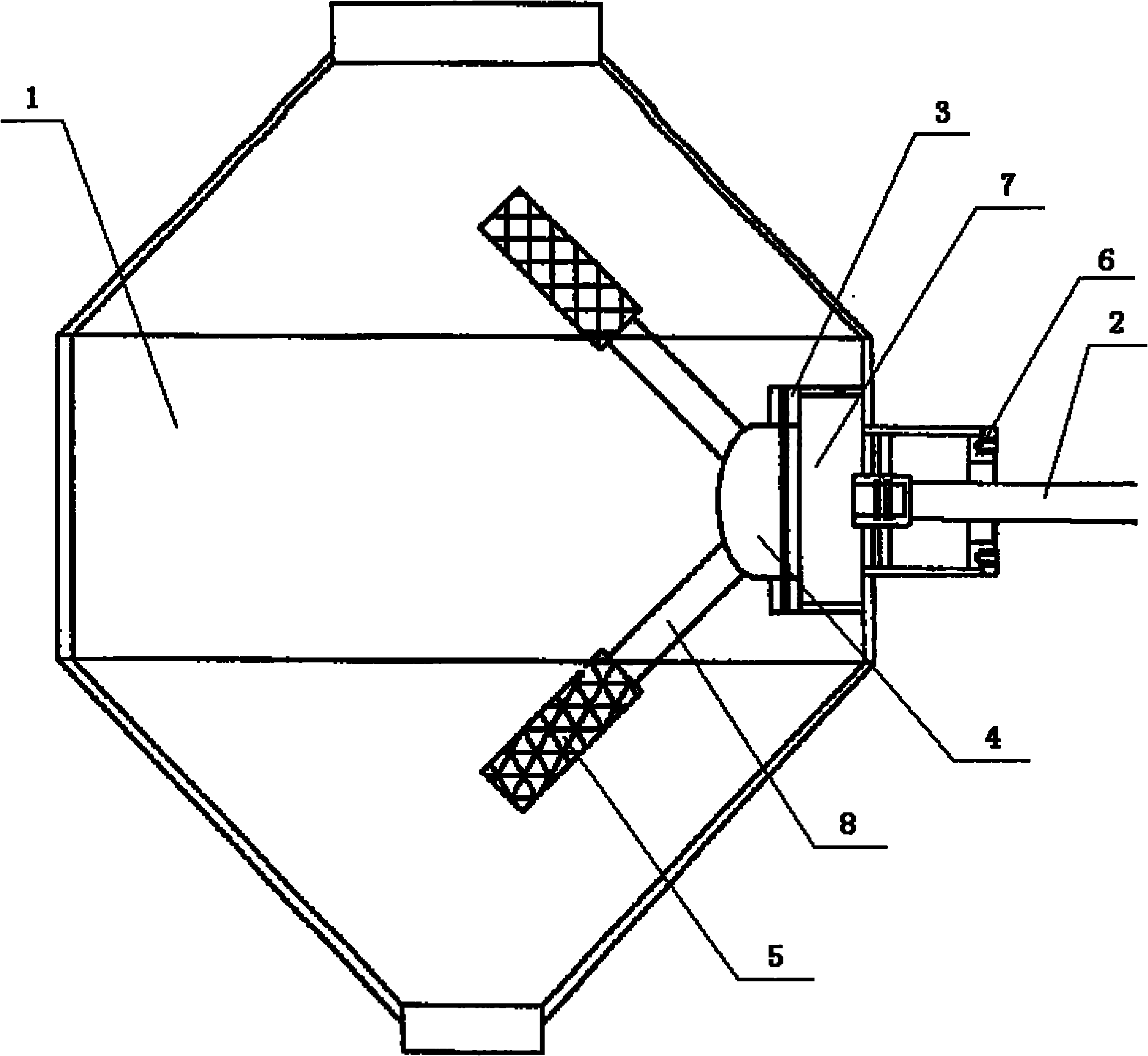 Double cone rotating vacuum drier