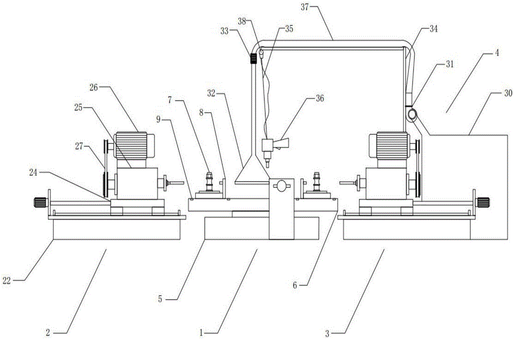 Numerical control six-station drilling and reaming integrated machine