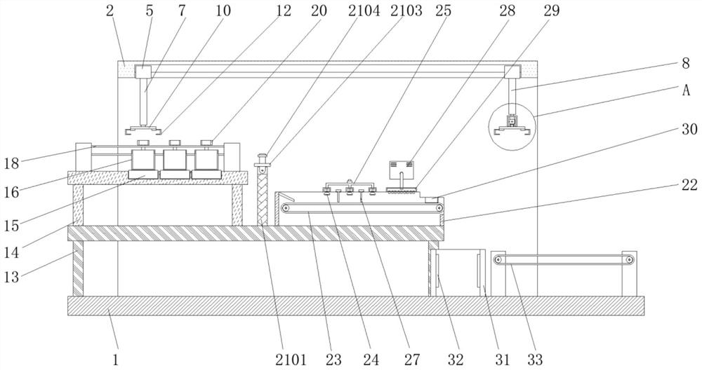 Cleaning and drying device with automatic sorting function for joint machining