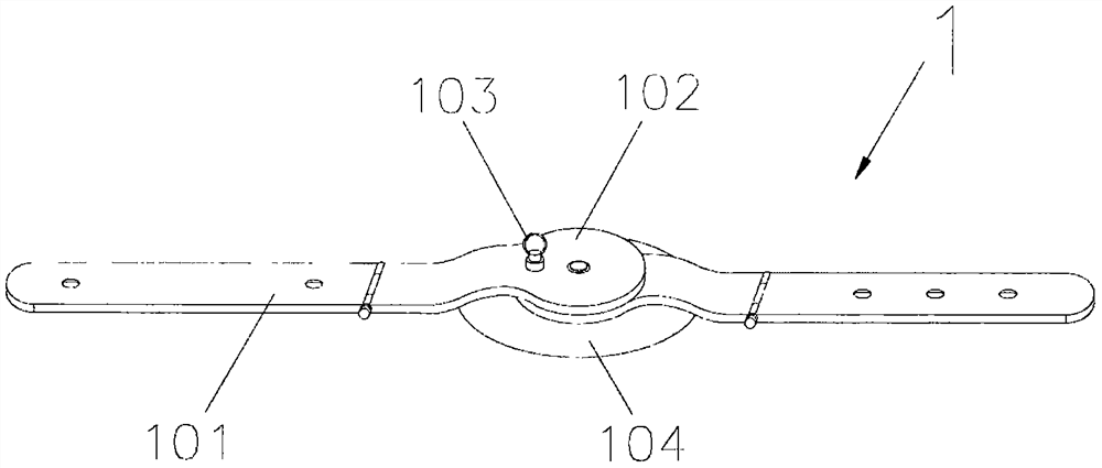 Quick fixing and binding device for multi-part fracture site treatment