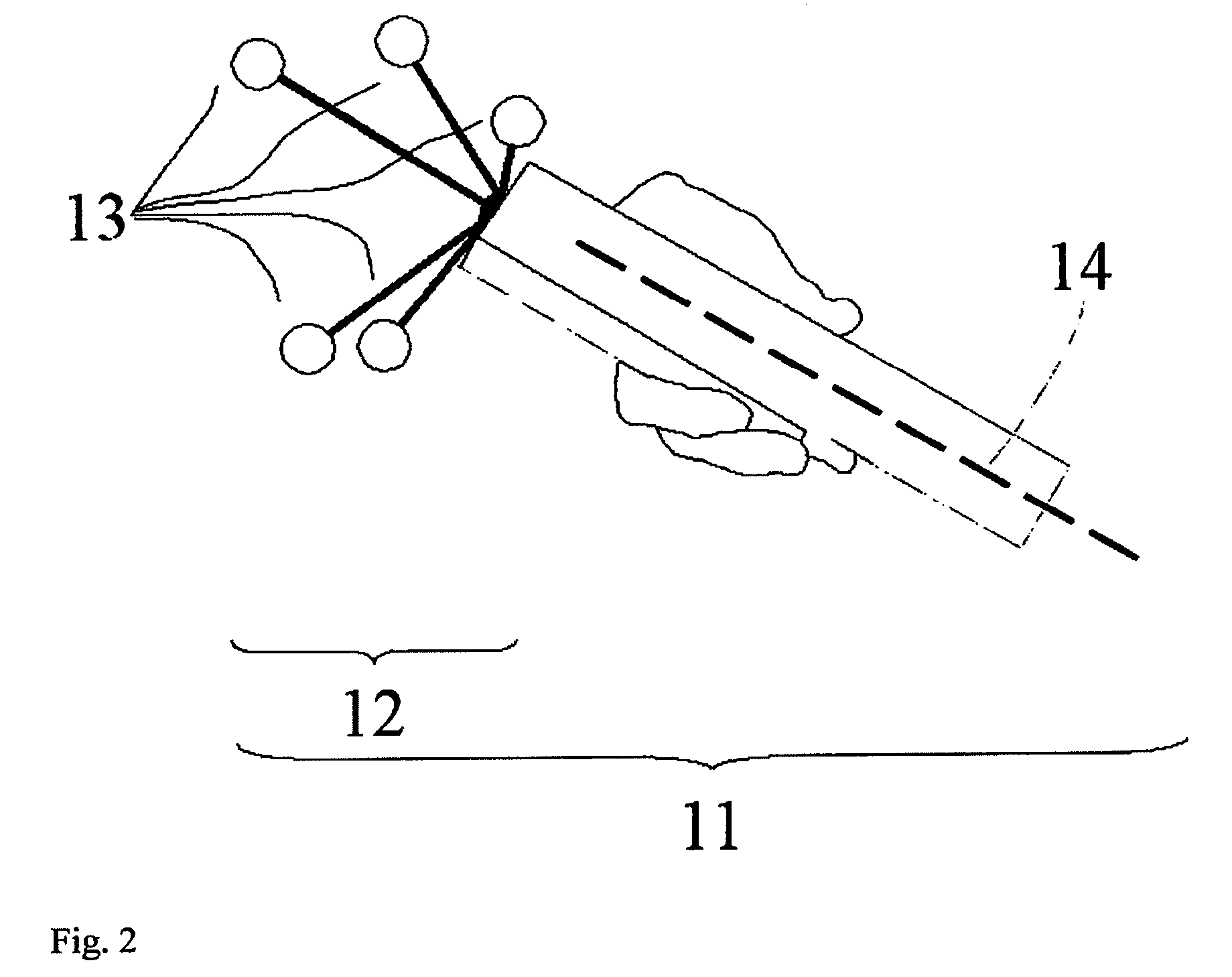 Virtual penetrating mirror device for visualizing of virtual objects within an augmented reality environment