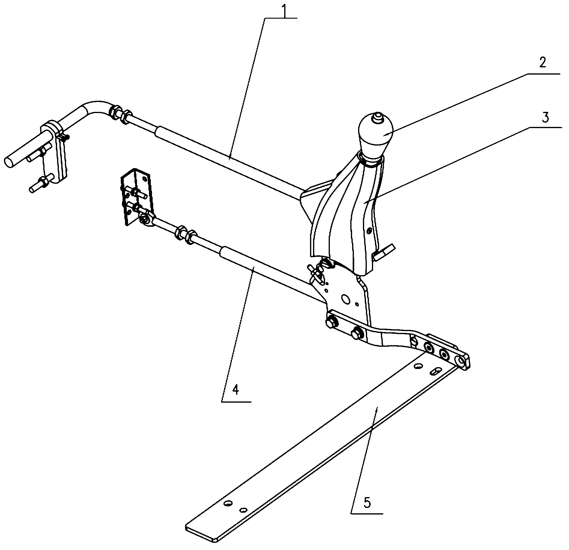 Manual control device for accelerator and brake system of automobile