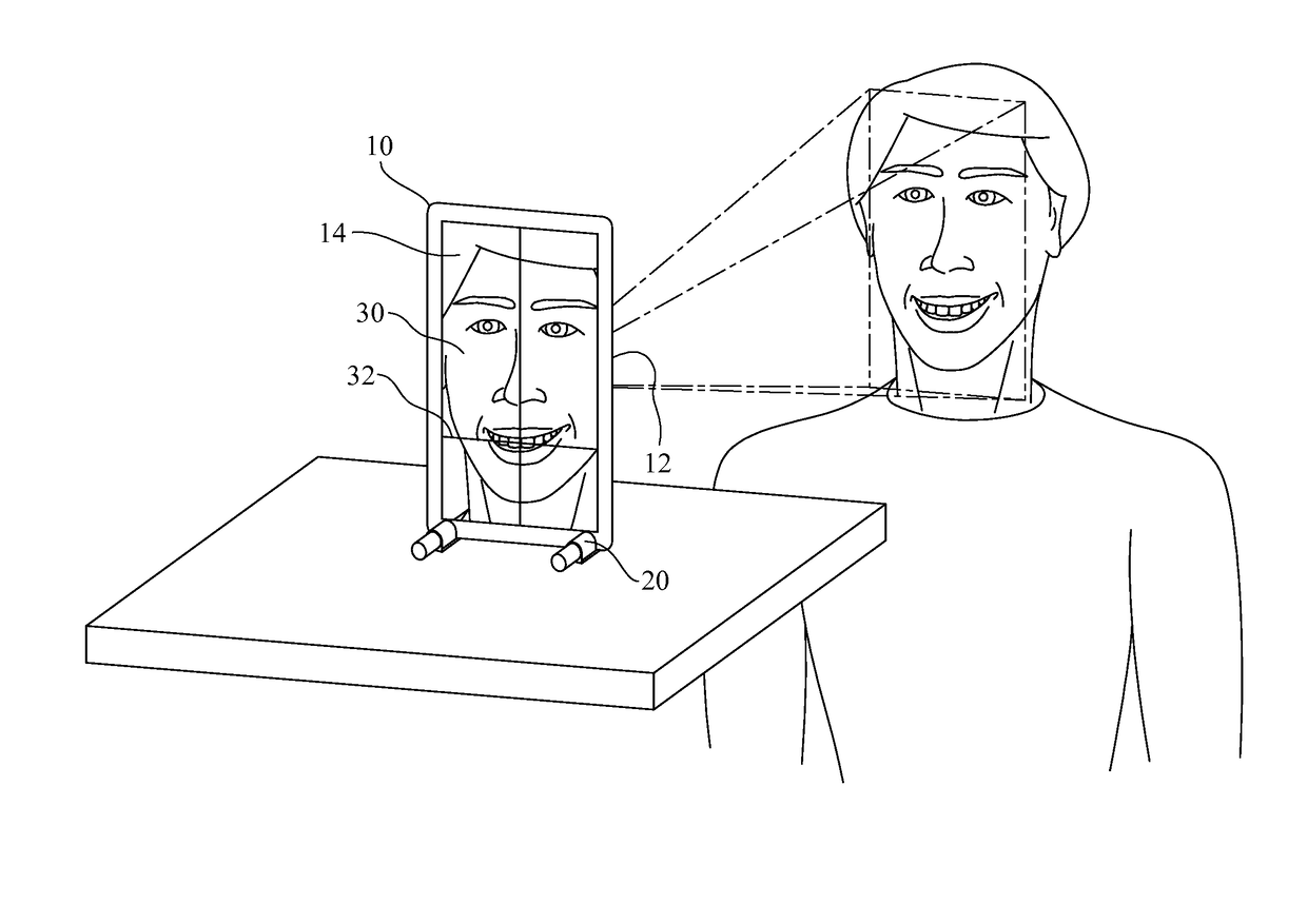 Method and system for recording characteristics of the occlusal arch of a patient using a portable computing device