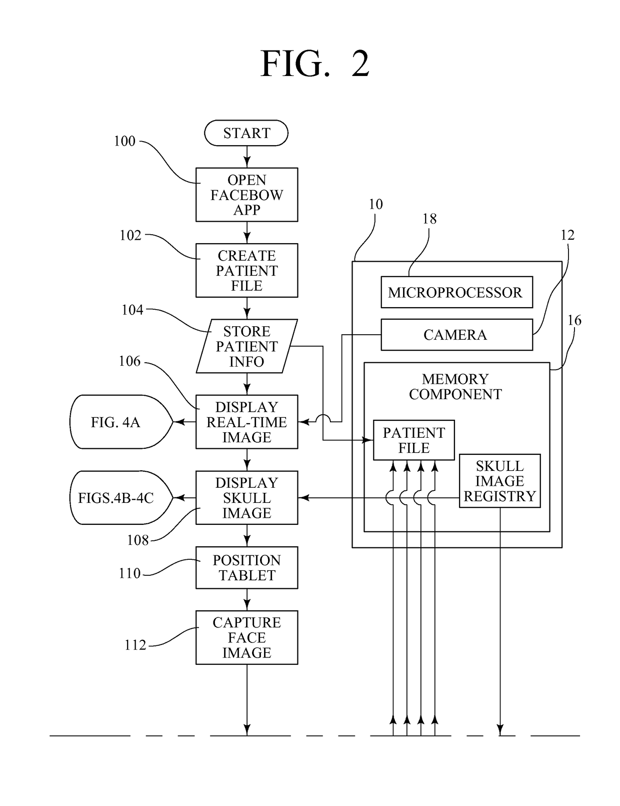 Method and system for recording characteristics of the occlusal arch of a patient using a portable computing device