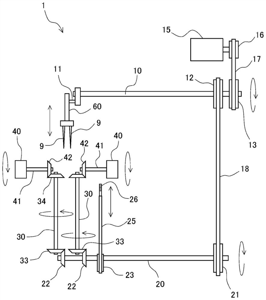 Double-needle lockstitch sewing machine