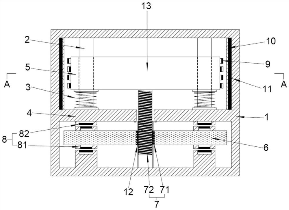 Magnetic lead screw type eddy current damper with negative stiffness nonlinear energy trap