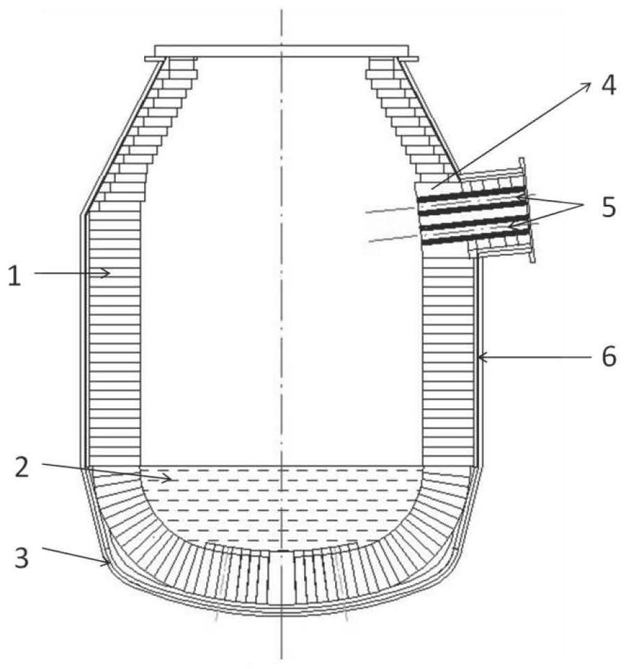 A converter tapping hole, converter and converter masonry, and steel tapping method