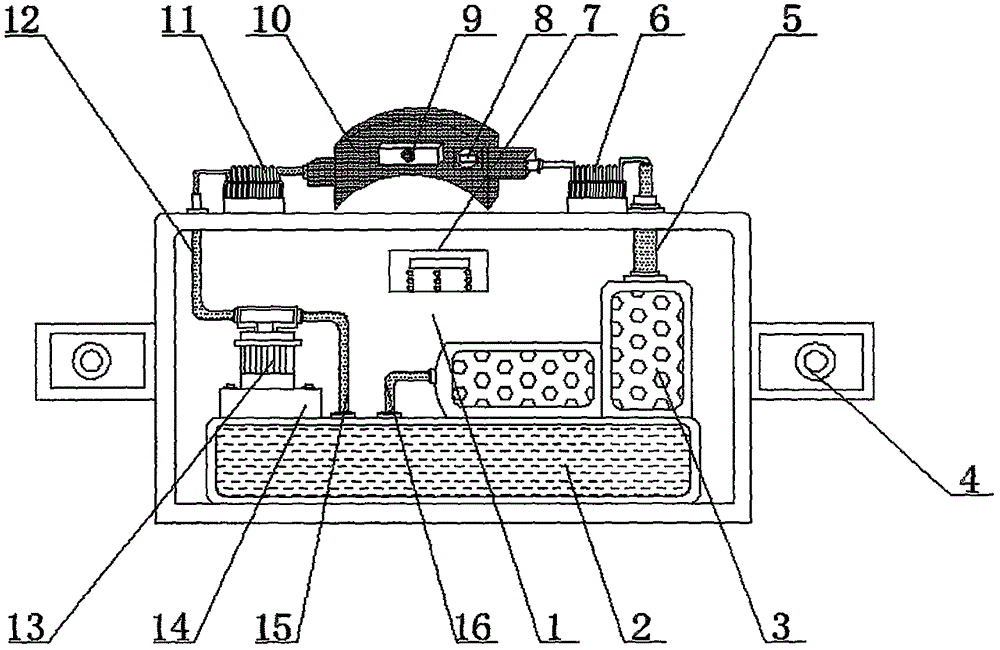 Circulating type cold compress device for orthopaedic nursing