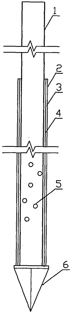 Sand-free precipitation well and construction method thereof