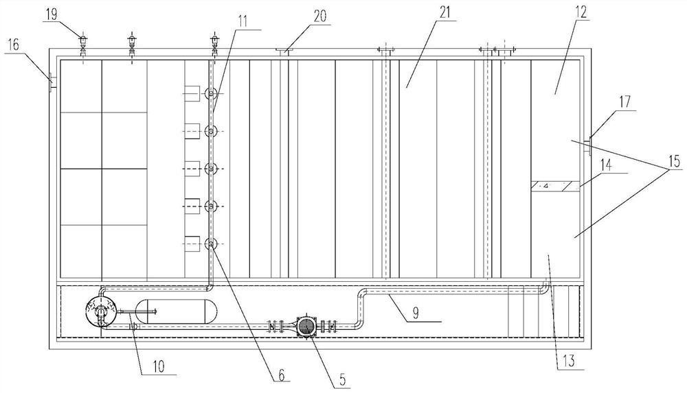 Efficient air floatation tank for wastewater treatment