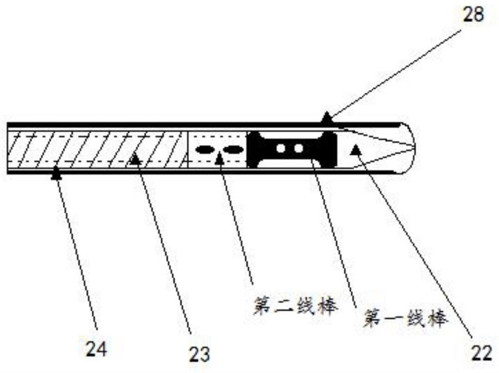 Suture device for deep channel