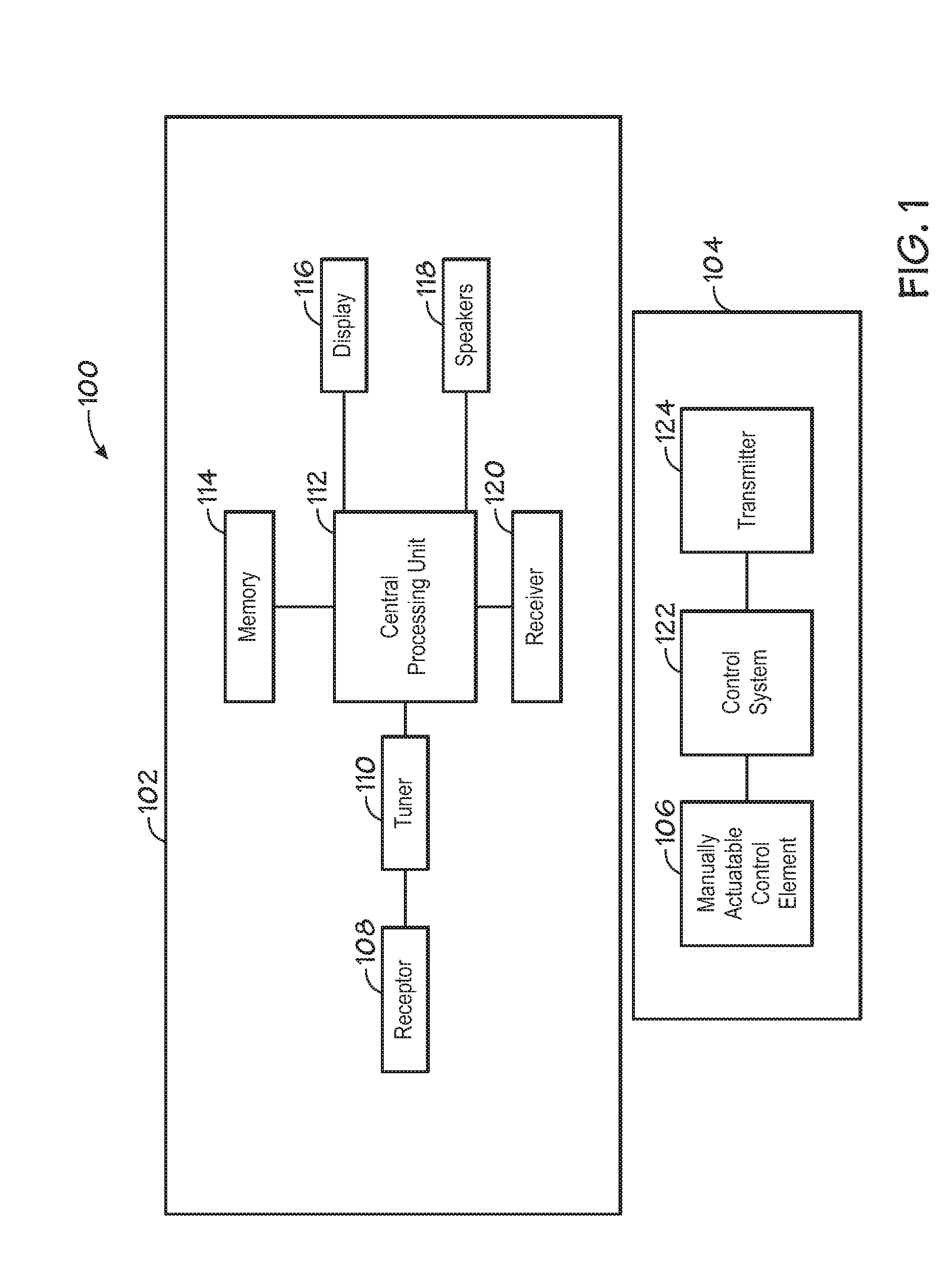 System and method for operation of a television with a remote control