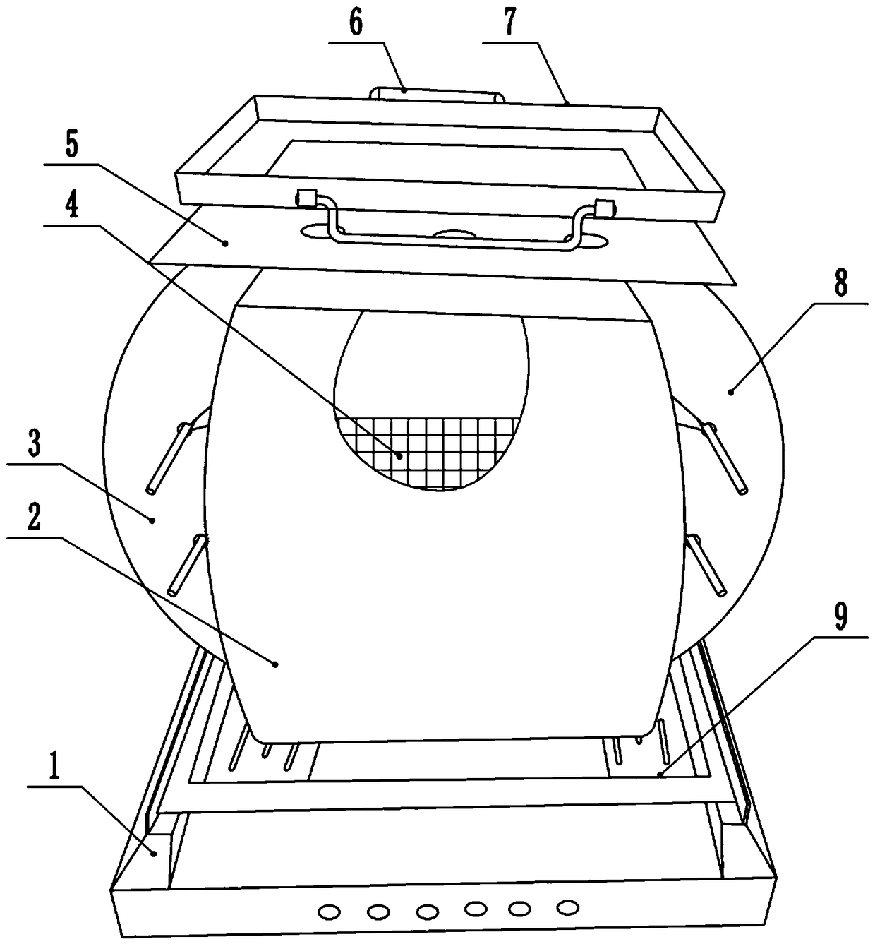 Automatic rapid smoke-free barbecue machine