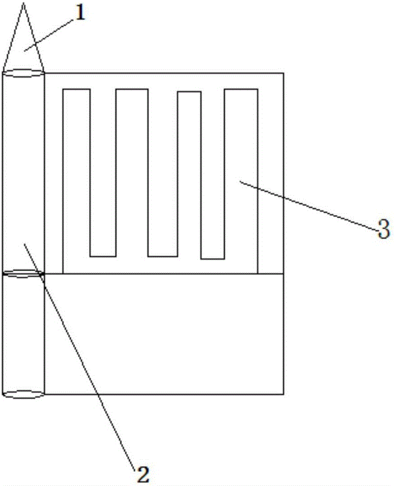 Electrical heating cigarette needle-type heater and preparation method thereof