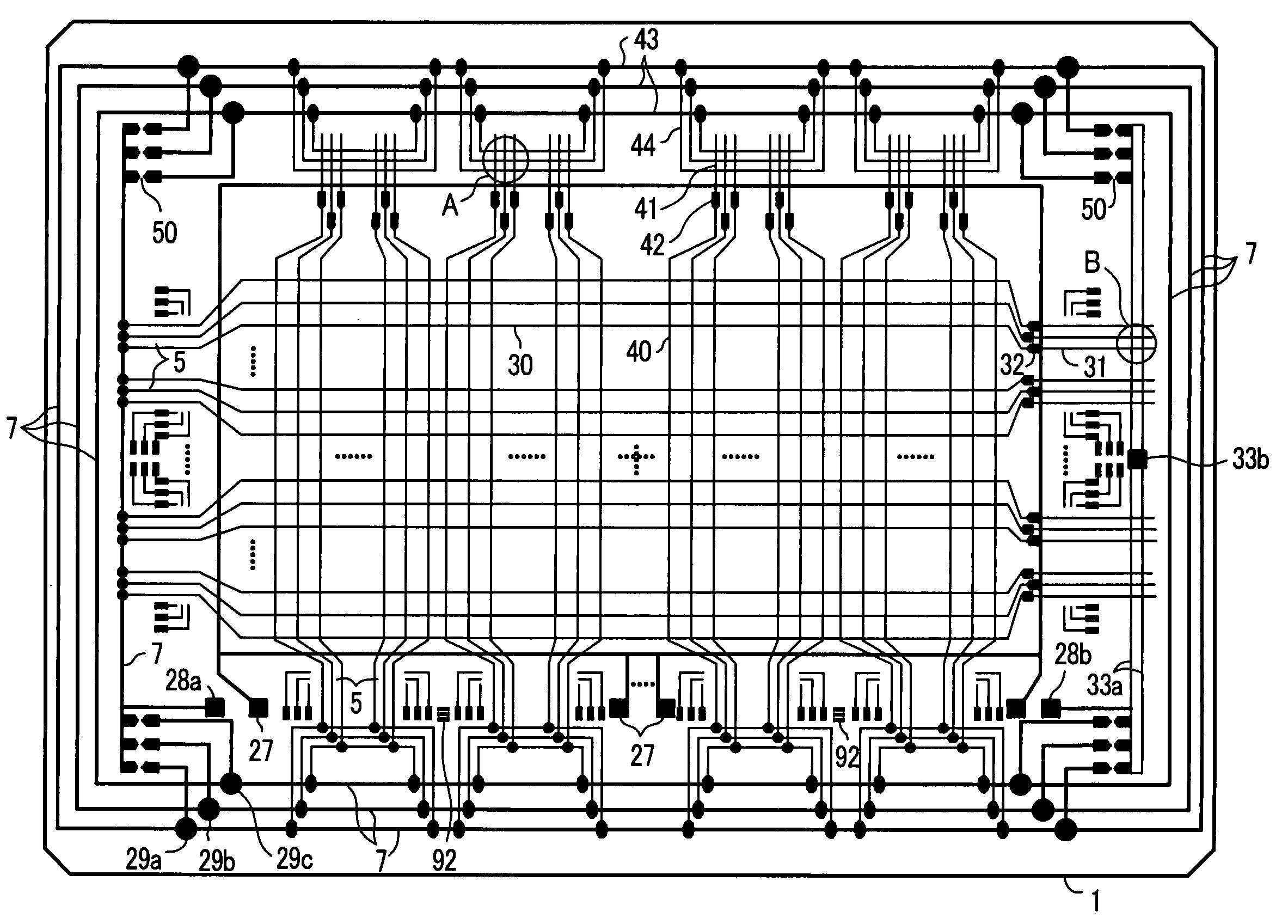 Active matrix type display device