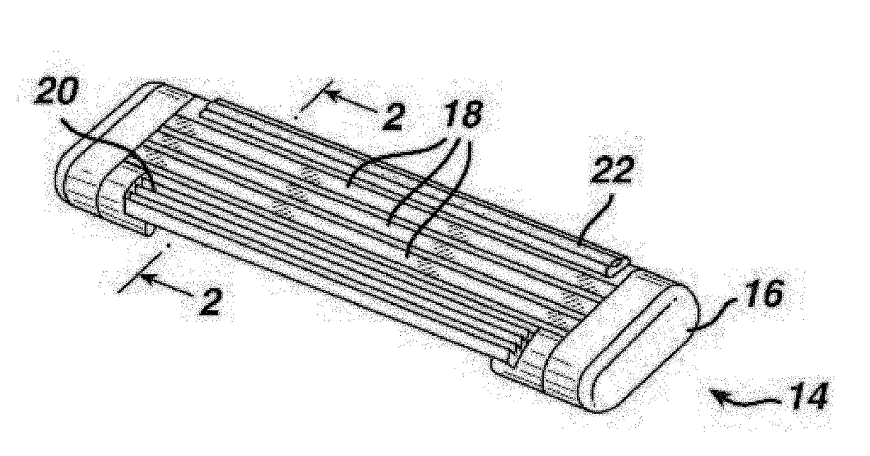 Skin engaging member comprising ethylene vinyl acetate