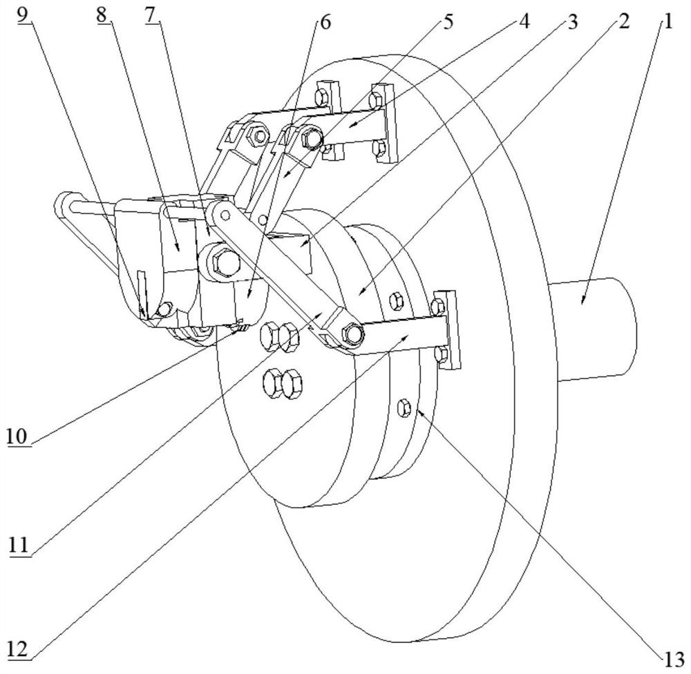 An integrated linkage device for slotting and cutting rods and pipes based on the same hydraulic compensation