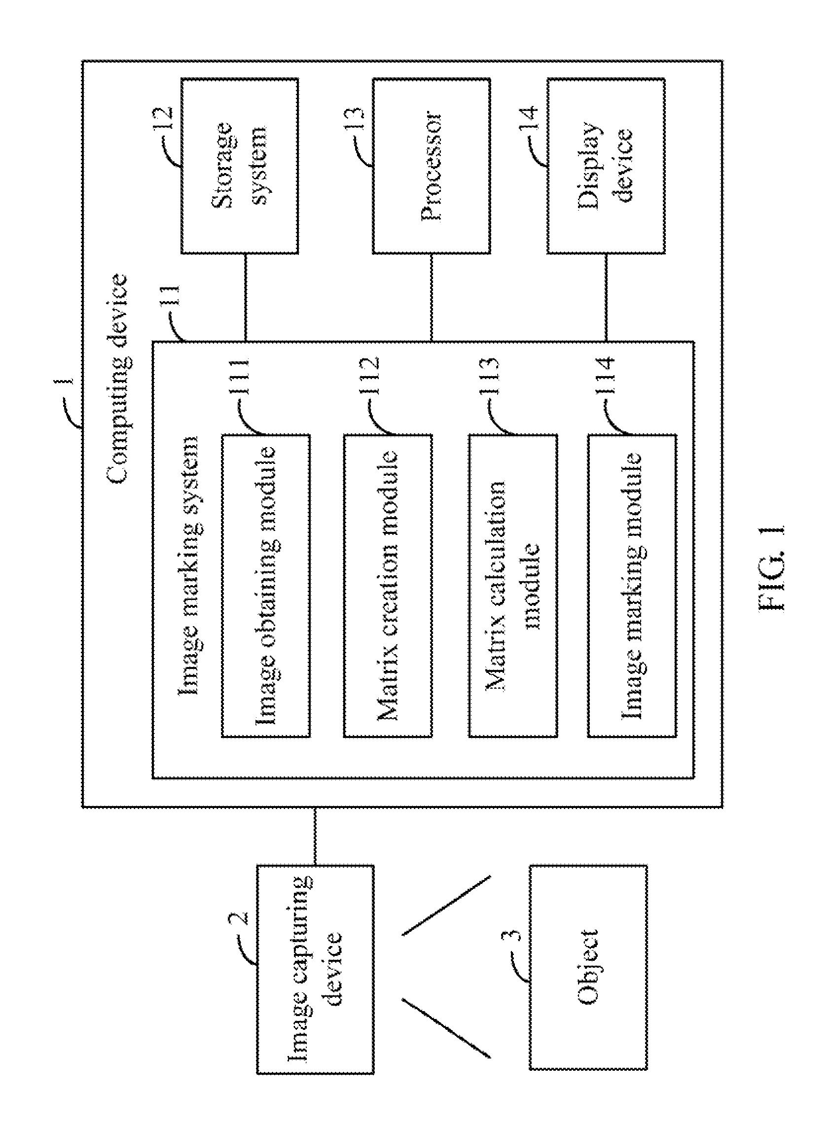 System and method for marking discrepancies in image of object