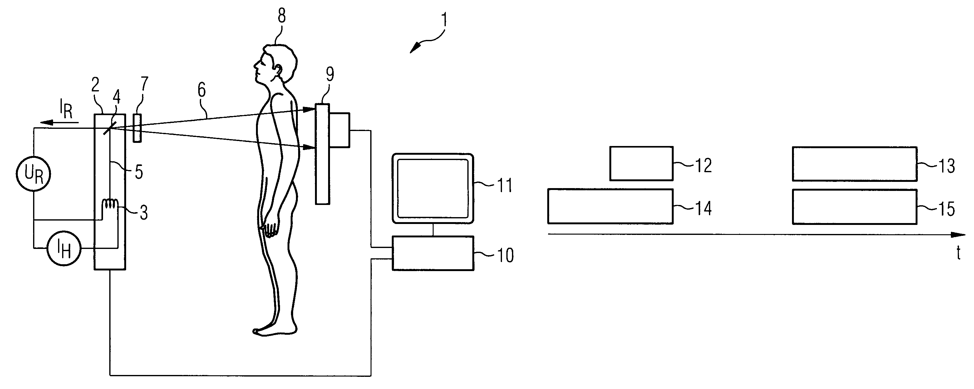 Method for recording projection images