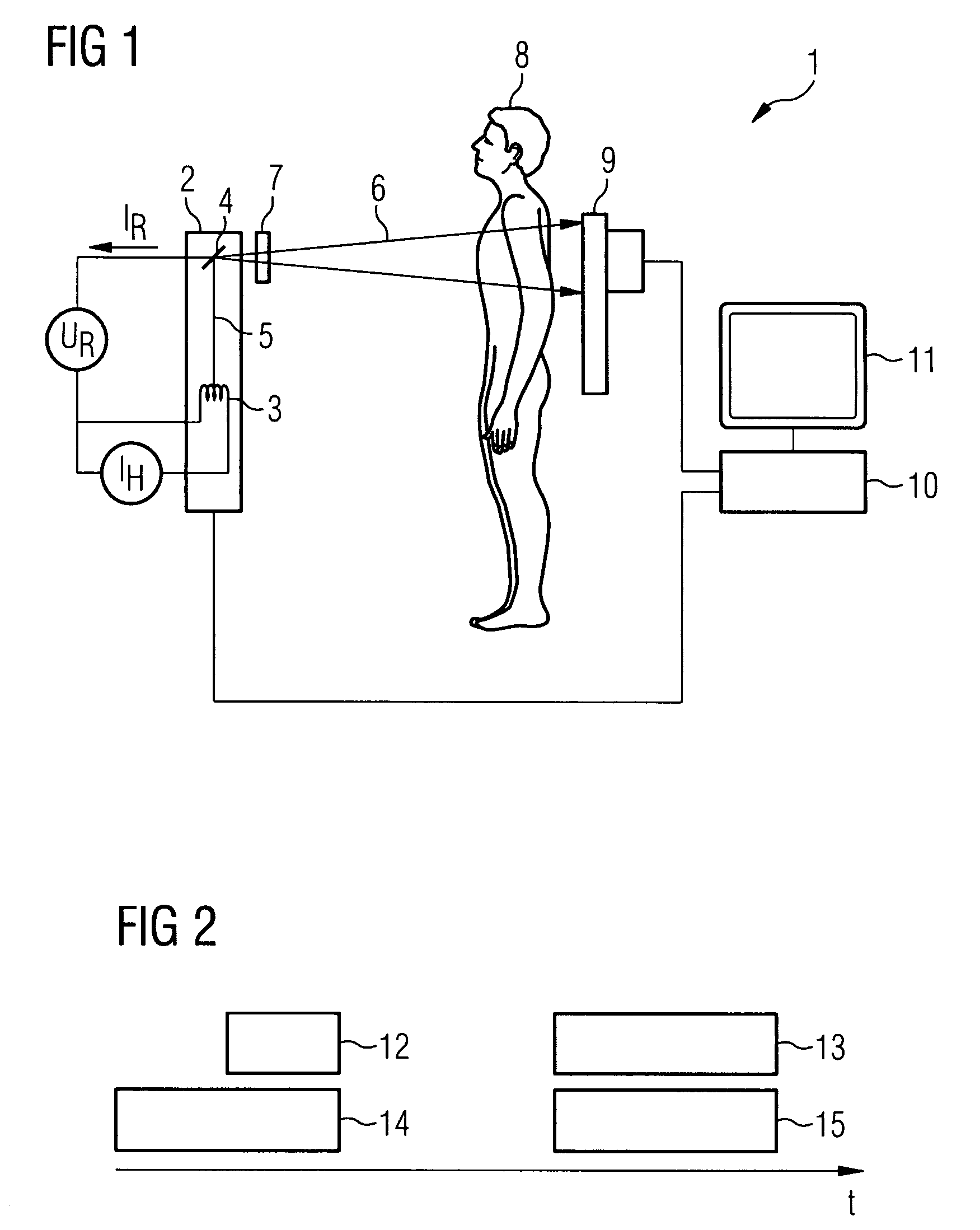 Method for recording projection images