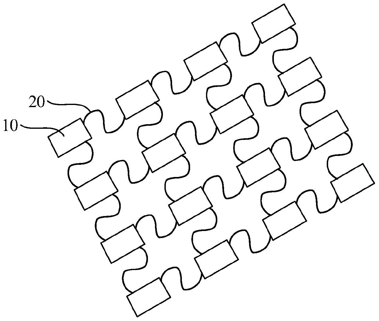 Stretchable display structure and manufacturing method, and display device