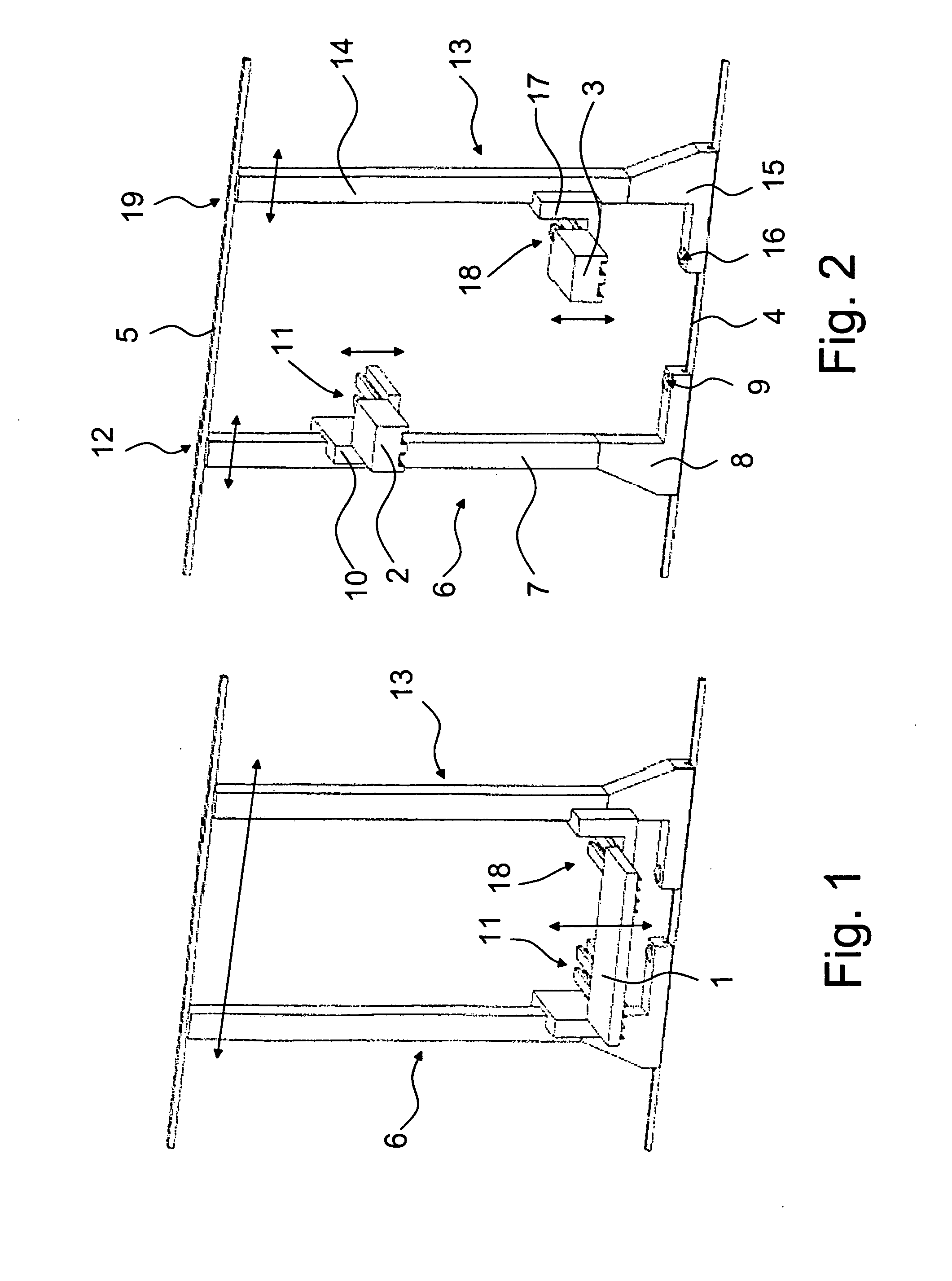 System of several stacker cranes, and a method for controlling the same