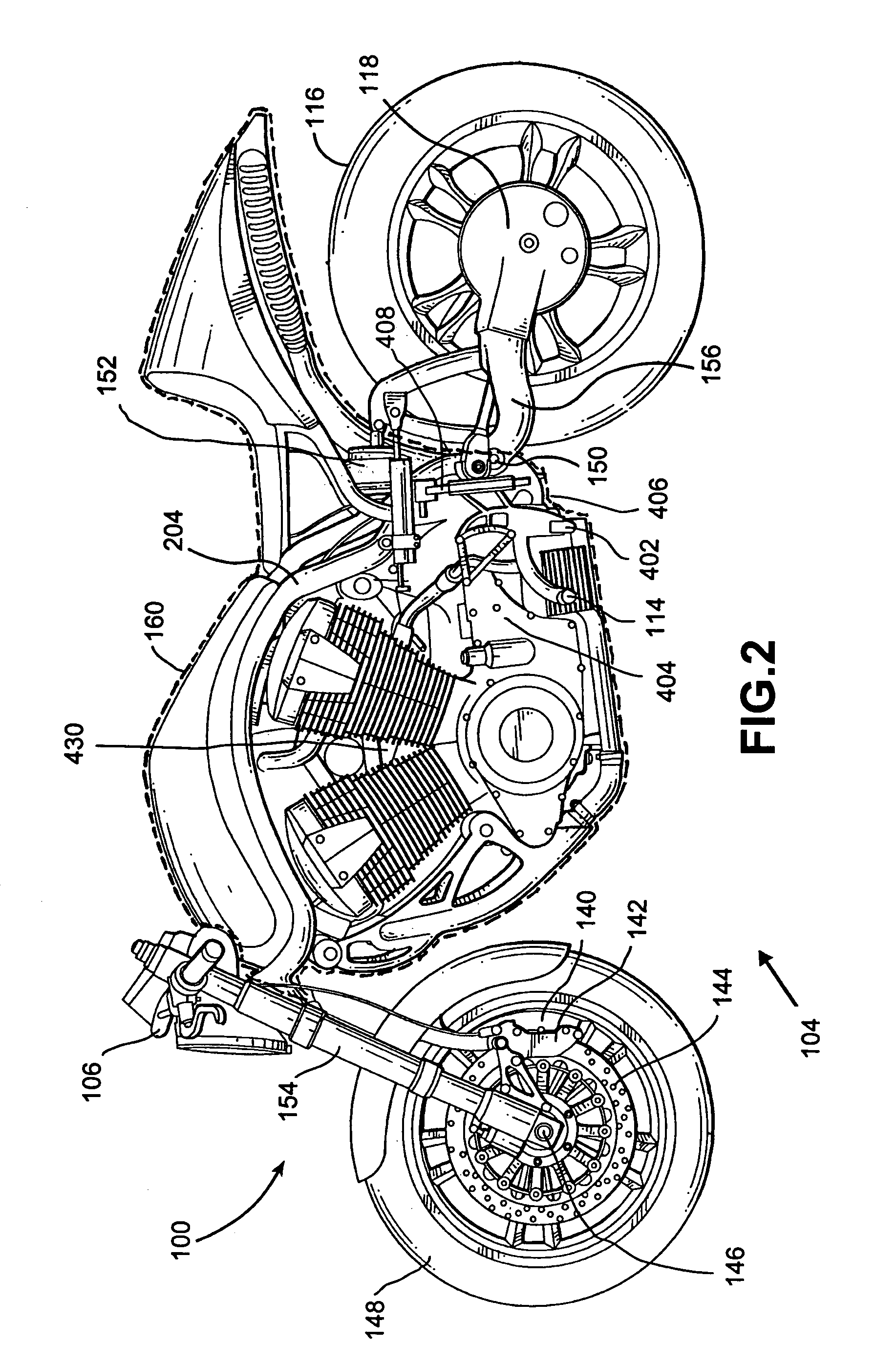 Linkage for motorcycle brake