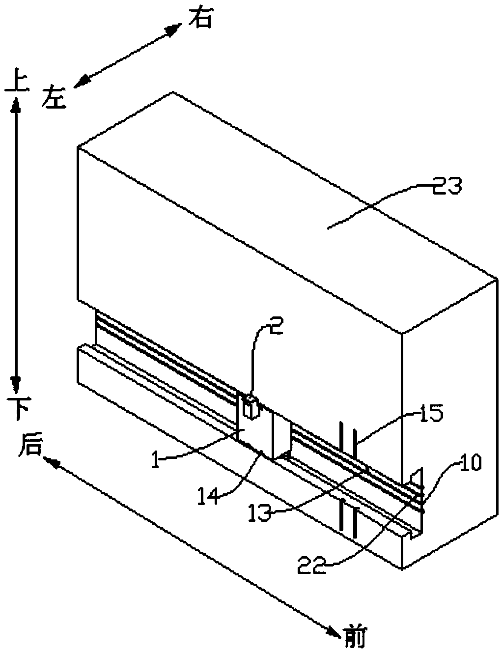 Moving axle counting device, track, track traffic system and control system