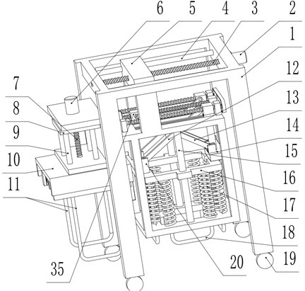 A device for transplanting flower and grass seedlings