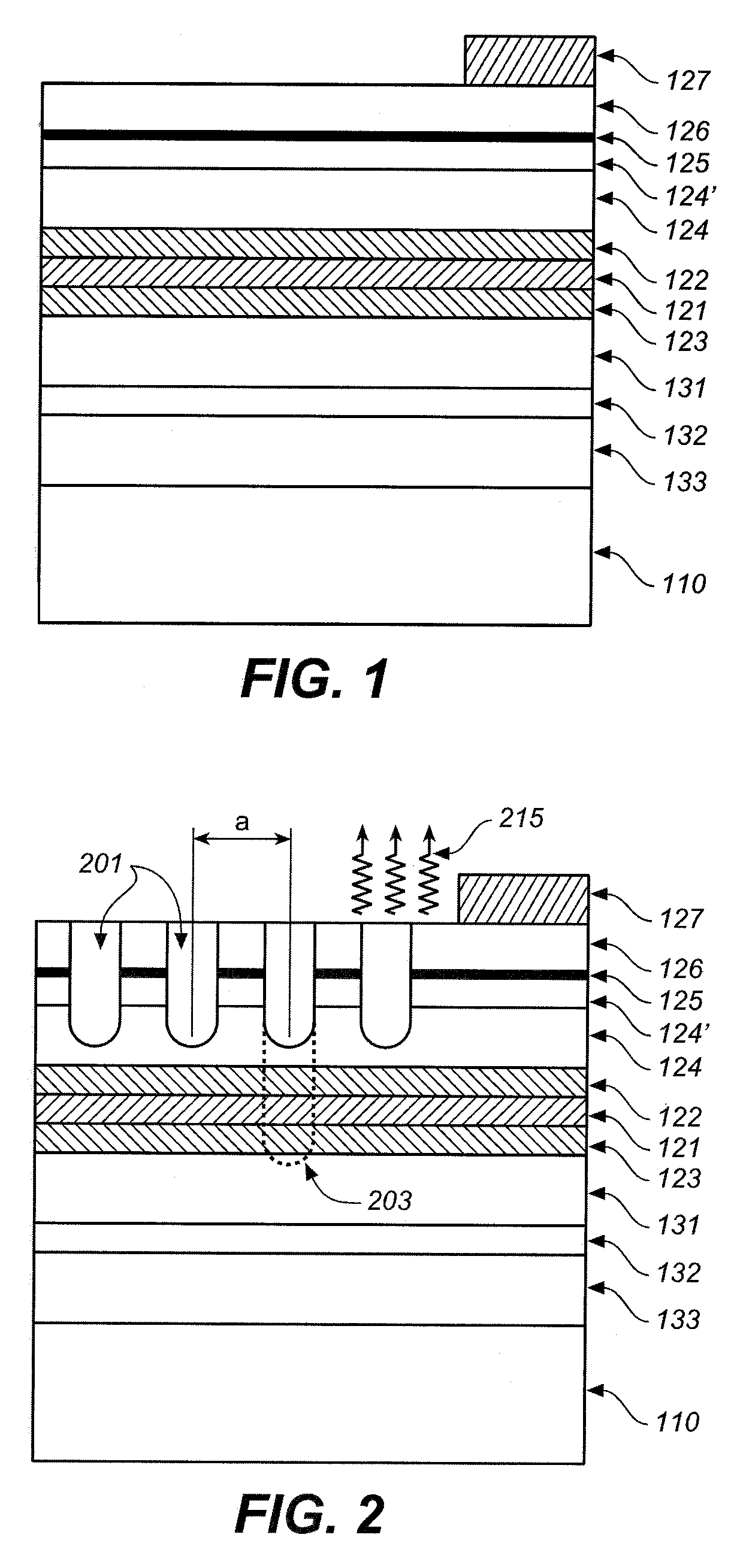 Light emitting system with high extraction efficency