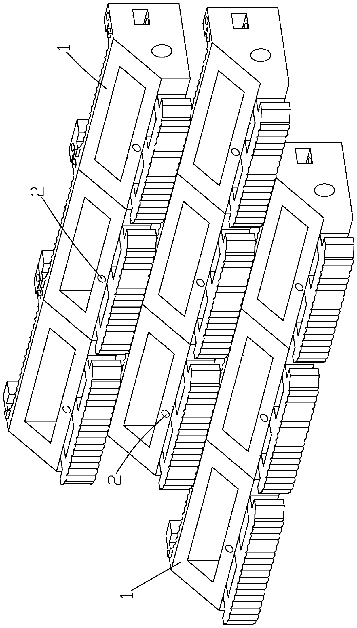 Novel riverway ecological slope protection structure and slope protection method thereof