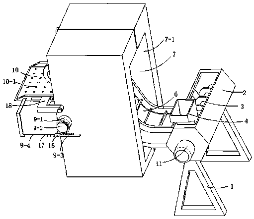 Agricultural grain drying device